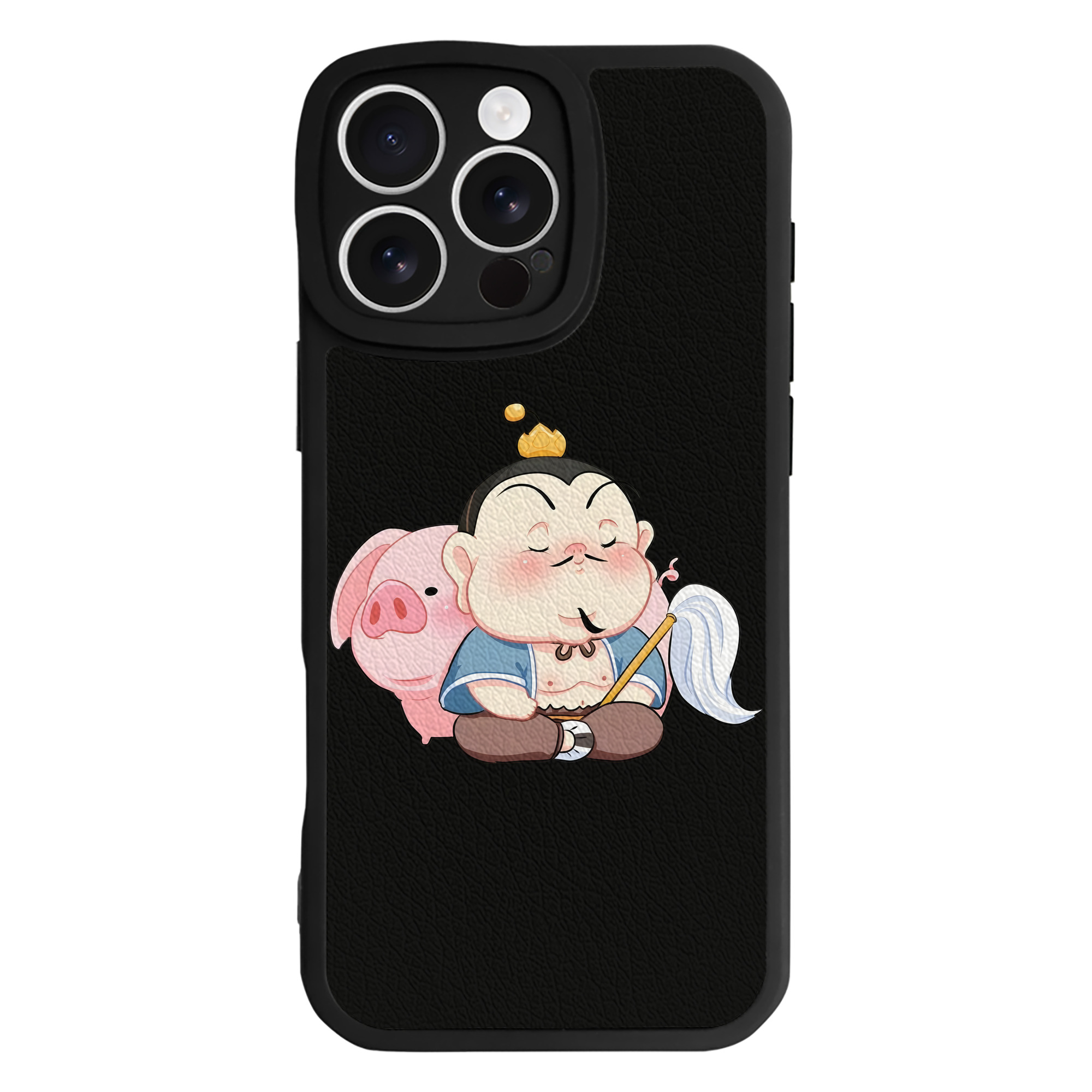 （画像用） Ne Zha 2 ナタ 魔童の大暴れ 【iPhone 16シリーズ対応】シリコンスマホケース（レザー調） 材質：シリコン